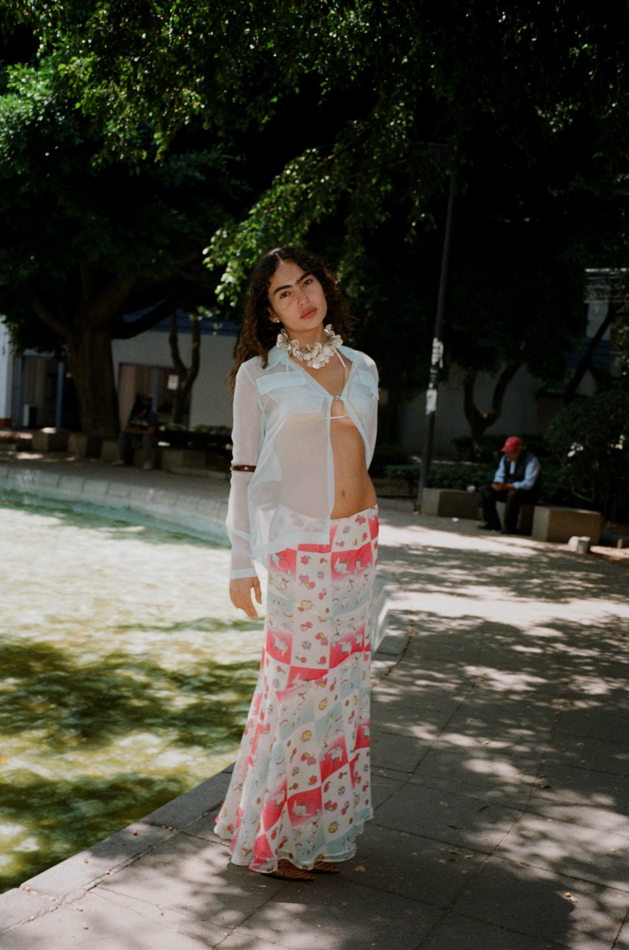 The Garza Stamp Skirt by Kenzo