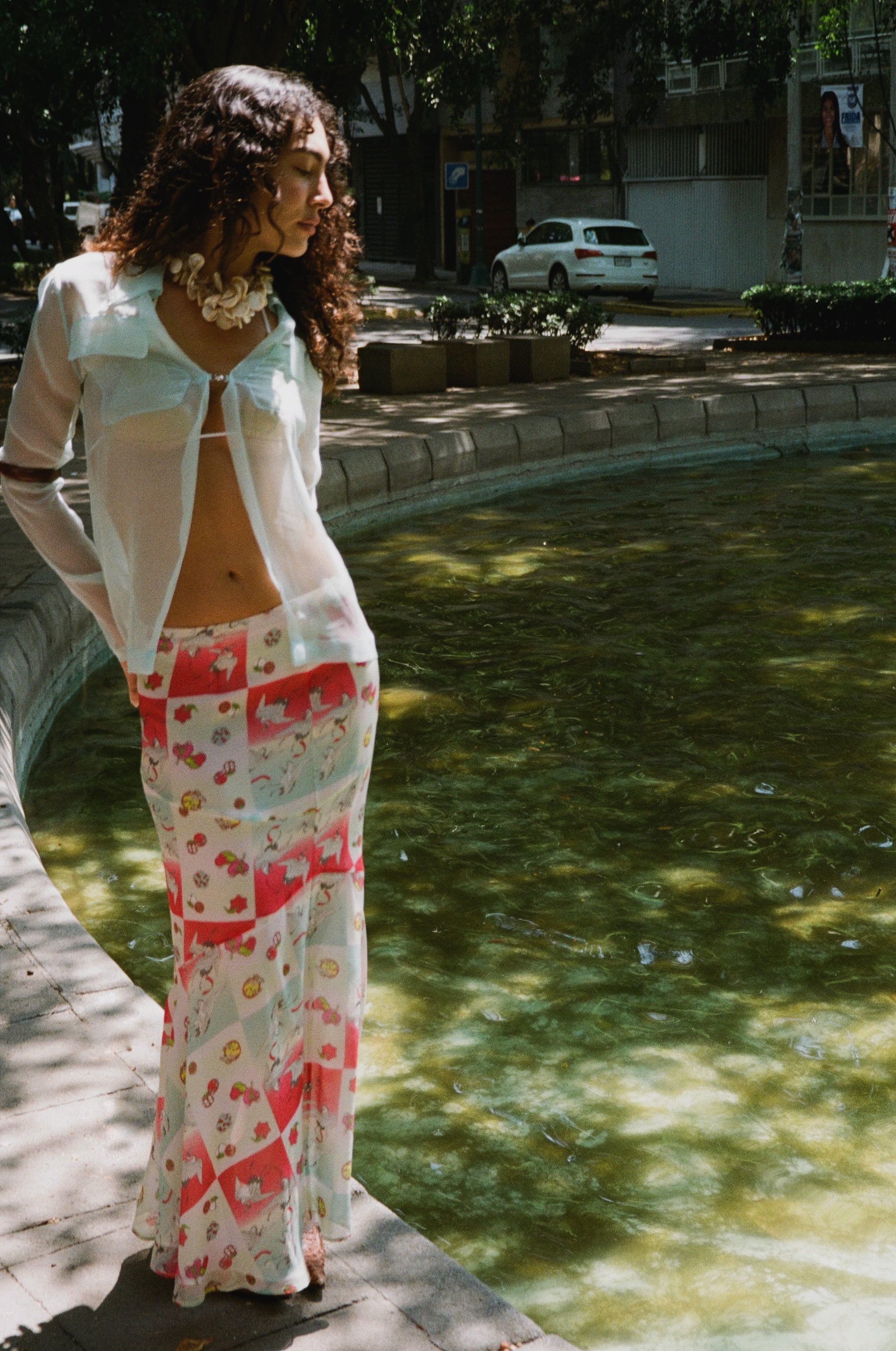 The Garza Stamp Skirt by Kenzo