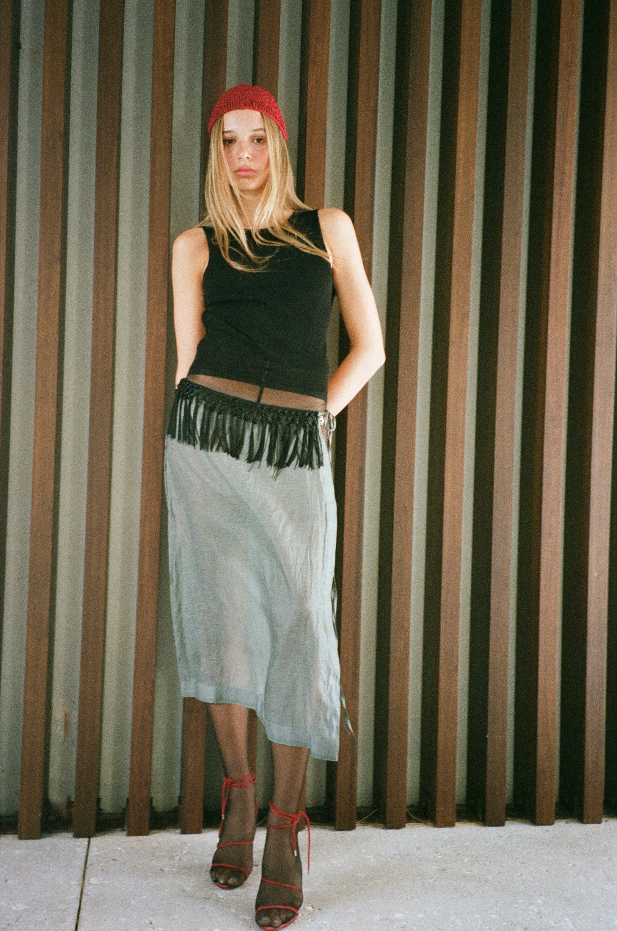 Daze Skirt - Stone Grey