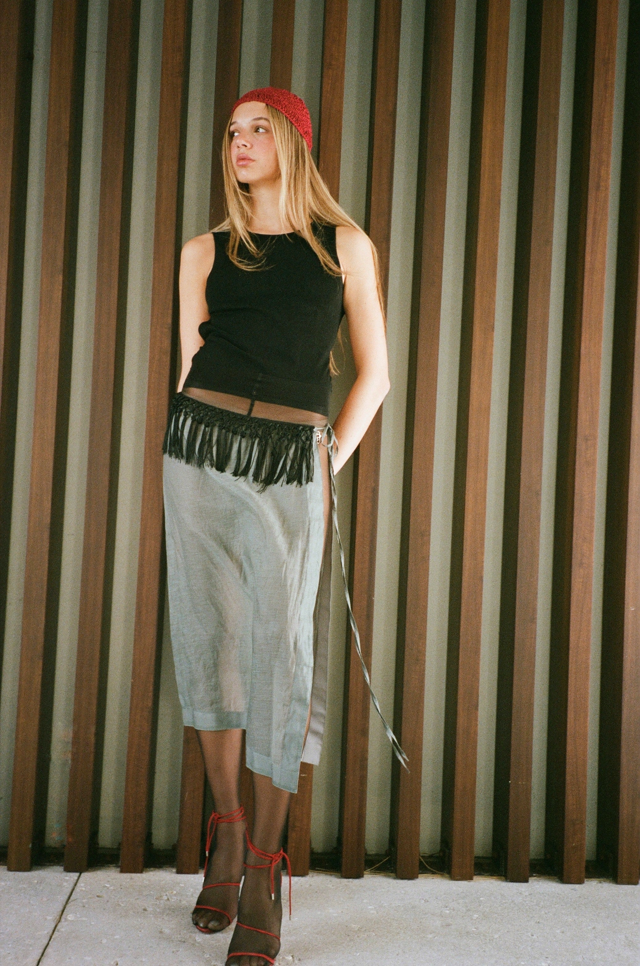 Daze Skirt - Stone Grey