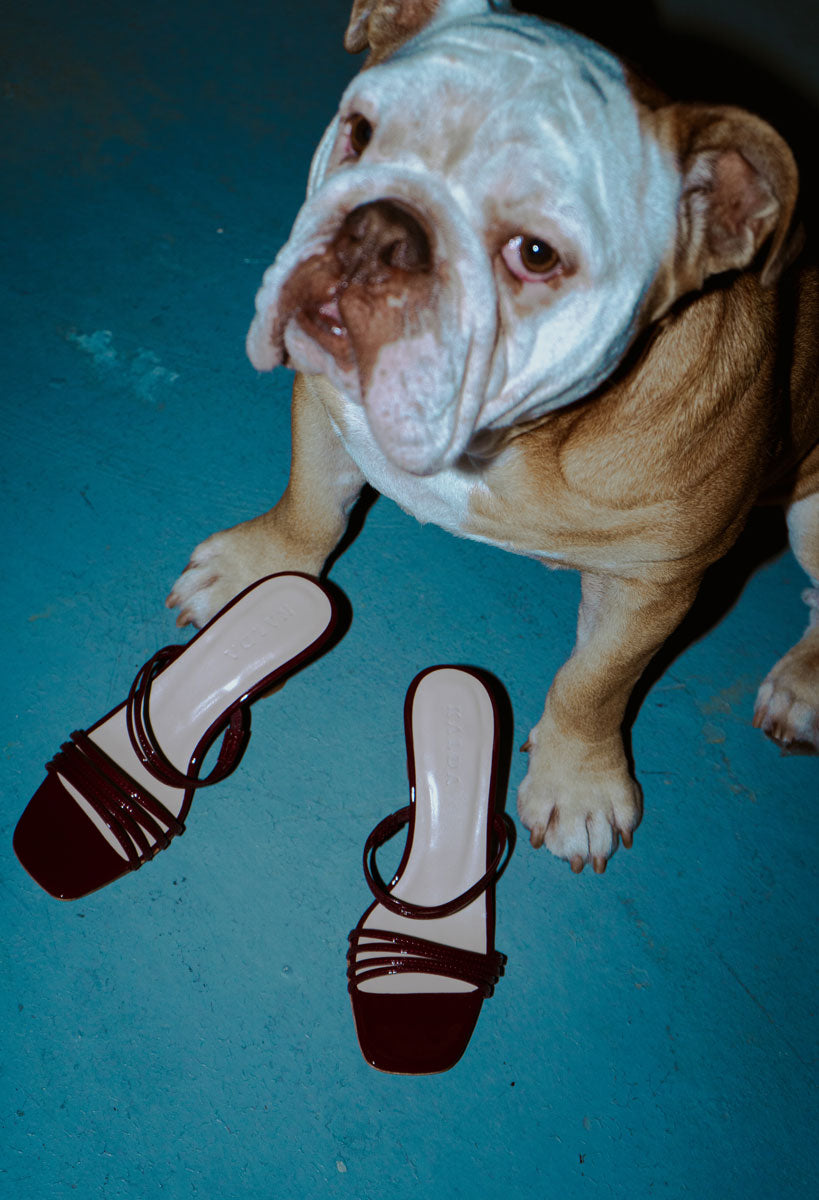 Simon Mini Sandals Burgundy