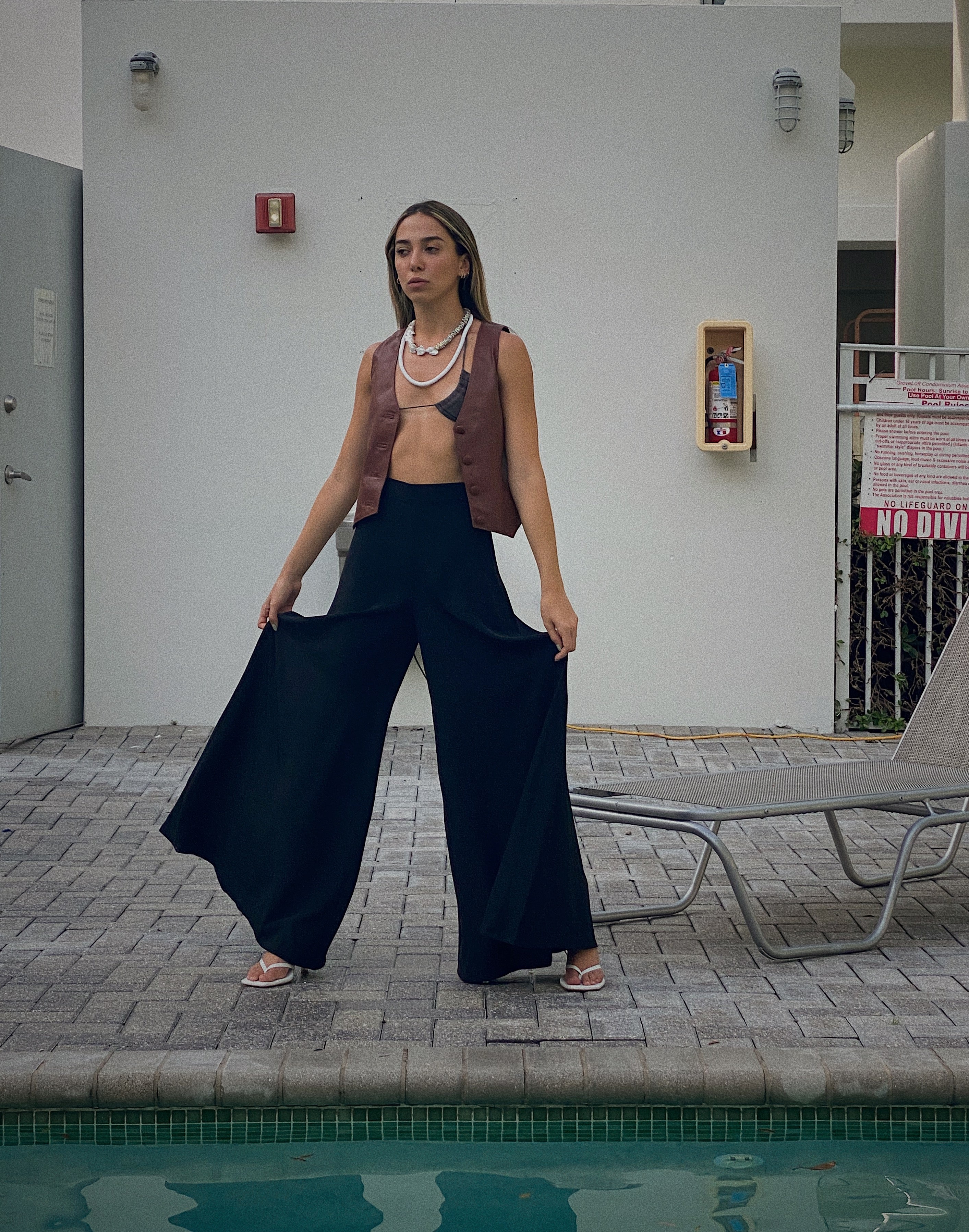 Silk Palazzo Pants